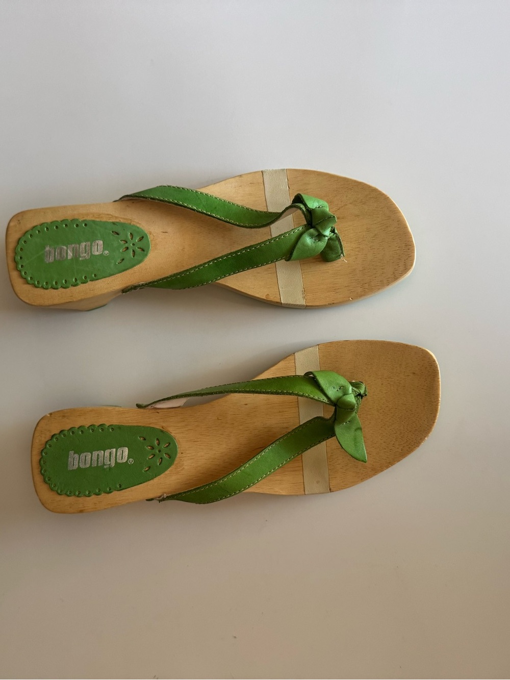 Y2K Wooden Kitten Heel Sandals - Picture 6 of 6